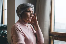 vrouw heeft reuscelarteriitis